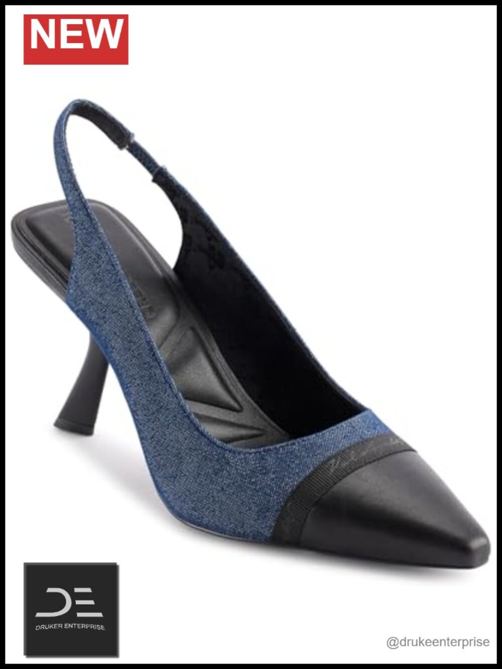 Kinsely Evening Pointed Toe Slingback Pump Flat Shoes for Women